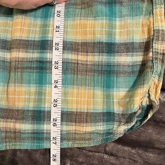 Levi’s Men’s Fantane Castlerock Plaid Shirt Size Large 100% Cotton Button Up - Picture 16 of 16